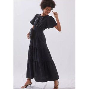 NWT Anthropologie Black Cotton Somerset Maxi Dress - M